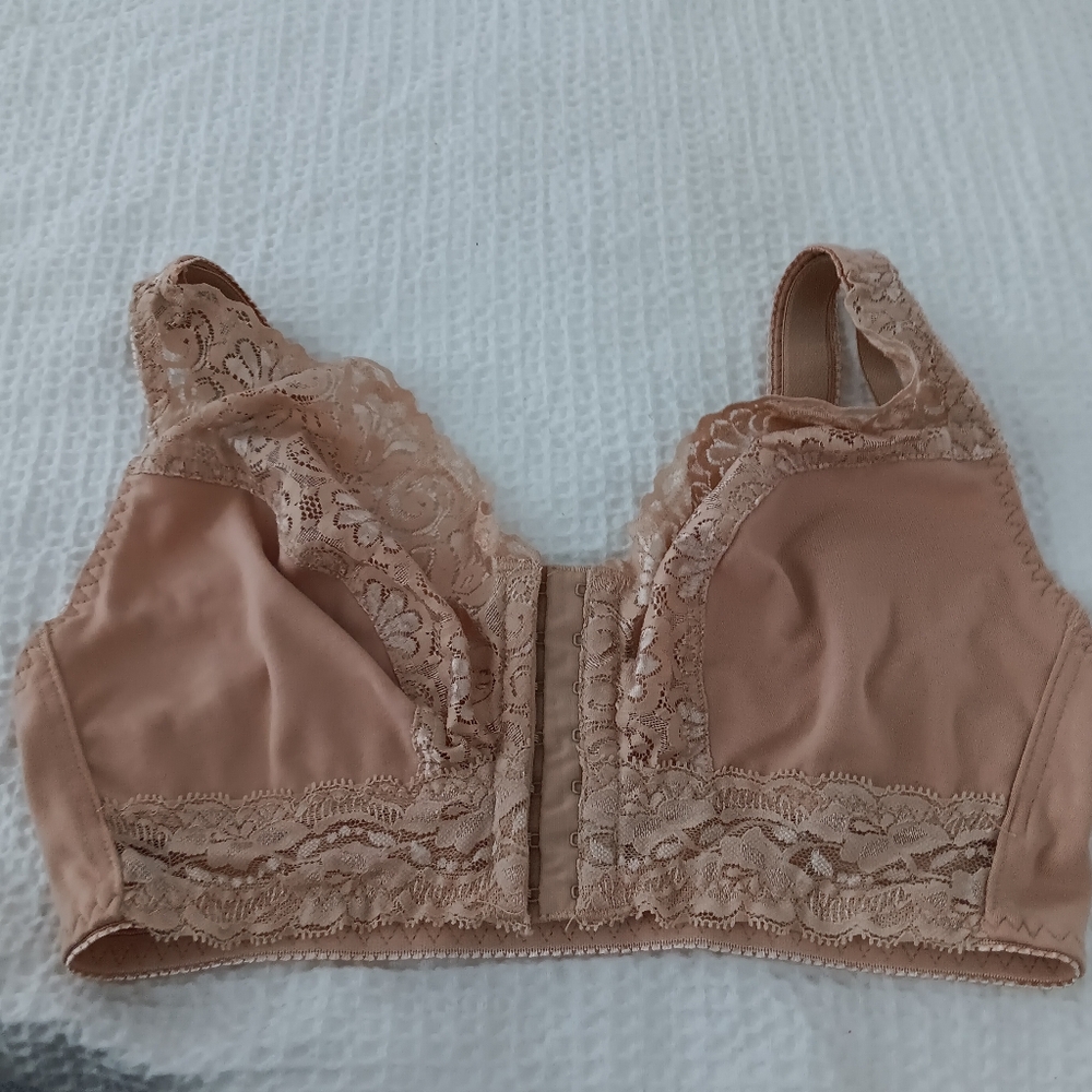 Tan Bra Hook Front